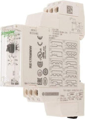 Schneider Electric - 100 hr Delay, Multiple Range SPDT Time Delay Relay - 8 Contact Amp, 12 to 240 VAC/VDC, Selector Switch - Exact Tool & Supply
