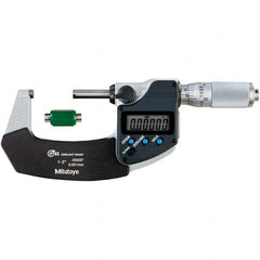 Mitutoyo - Electronic Outside Micrometers Type: Coolant-proof Minimum Measurement (Decimal Inch): 1.0000 - Exact Tool & Supply