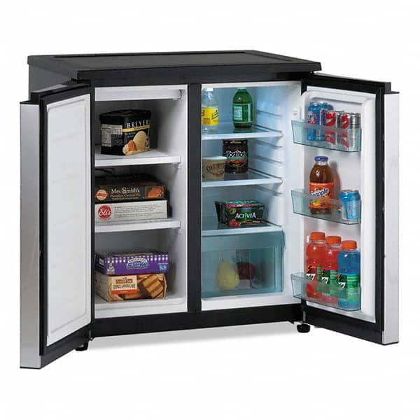Avanti - Refrigerators Capacity: 5.5 Cu Ft Color: Black; Platinum - Exact Tool & Supply
