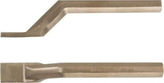 Ampco - Stiff Aluminum Bronze Alloy Bent Scraper - 1" Blade Width - Exact Tool & Supply