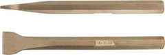 Ampco - Stiff Aluminum Bronze Alloy Straight Scraper - 1-1/4" Blade Width - Exact Tool & Supply