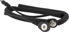 PRO-SAFE - Grounding Cords Anti-Static Equipment Compatibility: Grounding Wrist Strap Coiled or Straight Cord: Coiled - Exact Tool & Supply