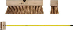 Ampco - 12" General Purpose Phosphor Bronze Push Broom - 2-1/2" Bristle Length, Wood Block, Threaded Handle Connection, Handle Sold Separately - Exact Tool & Supply