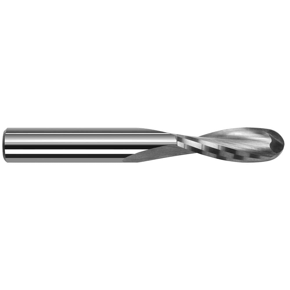 Harvey Tool - Ball End Mills; Mill Diameter (Inch): 5/64 ; Mill Diameter (Decimal Inch): 0.0781 ; Number of Flutes: 2 ; Length of Cut (Inch): 15/64 ; Length of Cut (Decimal Inch): 0.2340 ; Material: Solid Carbide - Exact Tool & Supply