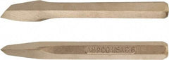 Ampco - 12" OAL x 3/4" Blade Width Nonsparking Diamond Point Chisel - 3/4" Tip - Exact Tool & Supply