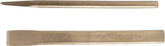 Ampco - 5-7/8" OAL x 11/16" Blade Width Nonsparking Oval Hand Chisel - 11/16" Tip - Exact Tool & Supply