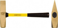 Ampco - 3 Lb Head Nonsparking Cutoff Hammer - 15" OAL, 15" Long Fiberglass Handle - Exact Tool & Supply