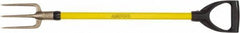 Ampco - Guncotton Fork with 29" Straight Fiberglass Handle - 4" Blade Width, 3 Tines, 5-1/4" Tine Length - Exact Tool & Supply