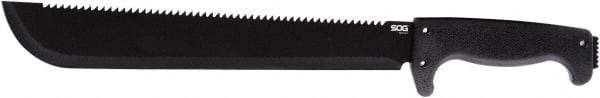 SOG Specialty Knives - 13" Long Blade, 8Cr13MoV Stainless Steel, Fine Edge, Fixed Blade Knife - 19" OAL, Rubber Handle - Exact Tool & Supply