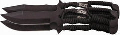 SOG Specialty Knives - 4-13/32" Long Blade, 420J2 Stainless Steel, Fine Edge, Fixed Blade Knife - 10" OAL, Includes Nylon Sheath - Exact Tool & Supply