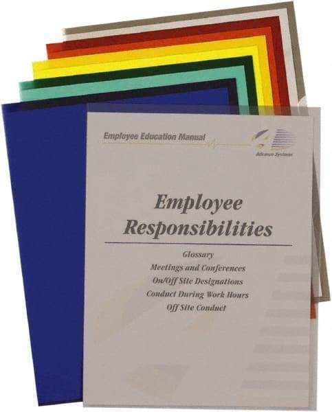 C-LINE - 8-1/2 x 11", Letter Size, Assorted Colors, File Jackets/Sleeves/Wallets - 25 per Box - Exact Tool & Supply