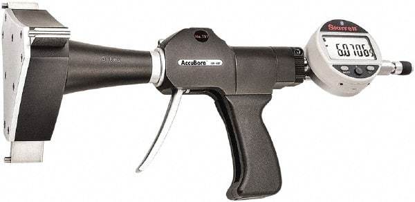 Starrett - Electronic Bore Gages Type: Pistol Grip Electronic Bore Gage Minimum Measurement (Decimal Inch): 5.0000 - Exact Tool & Supply