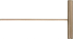 Ampco - 10mm Hex, T-Handle, Nonsparking Hex Key - 150mm OAL, Beryllium Copper Alloy & Nickel Aluminum Bronze, Metric System of Measurement - Exact Tool & Supply