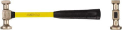 Ampco - 1 Lb Head Nonsparking Sheet Metal Hammer - 14" OAL, Fiberglass Handle, 1-11/16" Face Diam - Exact Tool & Supply