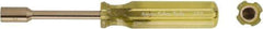 Ampco - 9/16" Solid Shaft Nonsparking Nutdriver - Plastic Handle, 6-7/8" OAL - Exact Tool & Supply