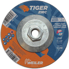 5X1/4 Z24T ZIRC T27 GRIND WHEEL - Exact Tool & Supply
