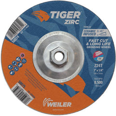7X1/4 Z24T ZIRC T27 GRIND WHEEL - Exact Tool & Supply