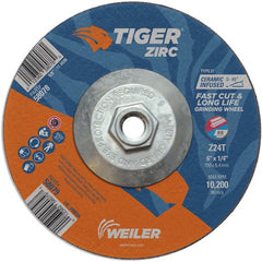 6X1/4 Z24T ZIRC T27 GRIND WHEEL - Exact Tool & Supply