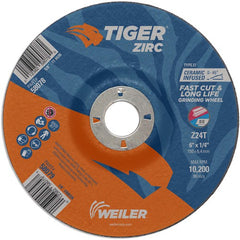 6X1/4X7/8 Z24T ZIRC T27 GRIND WHL - Exact Tool & Supply