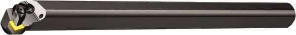 Sandvik Coromant - 1.7598" Min Bore Diam, 12" OAL, 1-1/2" Shank Diam, A..DSKNR/L Indexable Boring Bar - Wedge Holding Method - Exact Tool & Supply
