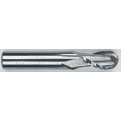 12mm Dia. - 76mm OAL - Solid CBD - Bright - Ball Nose SE EM - 2 FL - Exact Tool & Supply