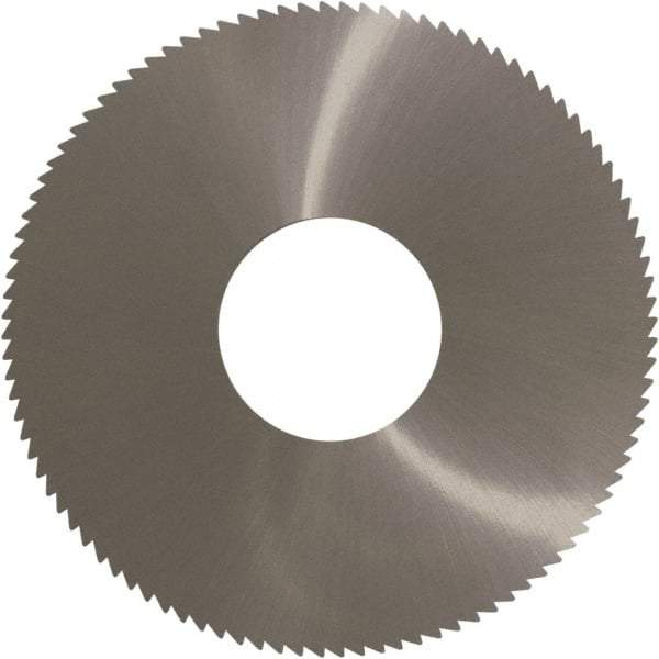 Controx - 2-1/4" Diam x 0.01" Blade Thickness x 5/8" Arbor Hole Diam, 80 Tooth Slitting and Slotting Saw - Arbor Connection, Right Hand, Uncoated, Solid Carbide, Concave Ground - Exact Tool & Supply