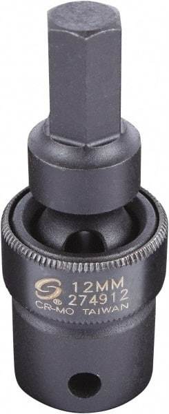 Sunex Tools - 1/2" Drive, 12mm Impact Hex Bit Socket - Exact Tool & Supply