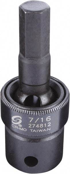 Sunex Tools - 1/2" Drive, 7/16" Impact Hex Bit Socket - Exact Tool & Supply