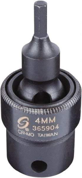 Sunex Tools - 3/8" Drive, 4mm Impact Hex Bit Socket - Exact Tool & Supply