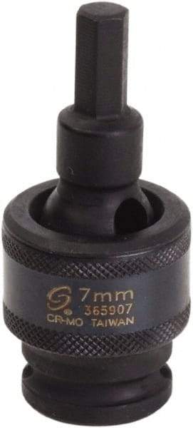 Sunex Tools - 3/8" Drive, 7mm Impact Hex Bit Socket - Exact Tool & Supply