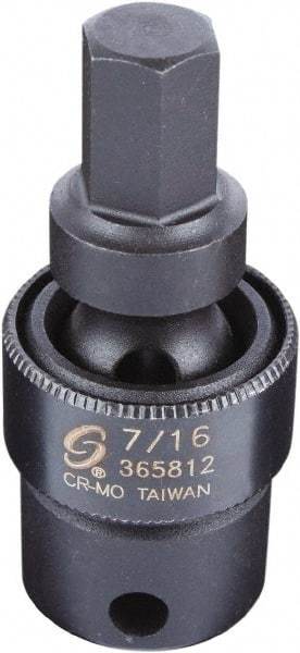 Sunex Tools - 3/8" Drive, 7/16" Impact Hex Bit Socket - Exact Tool & Supply