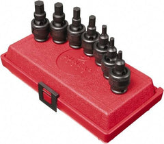 Sunex Tools - 7 Piece 3/8" Drive Inch Impact Hex Bit Socket Set - 3/16 to 1/2" Hex - Exact Tool & Supply