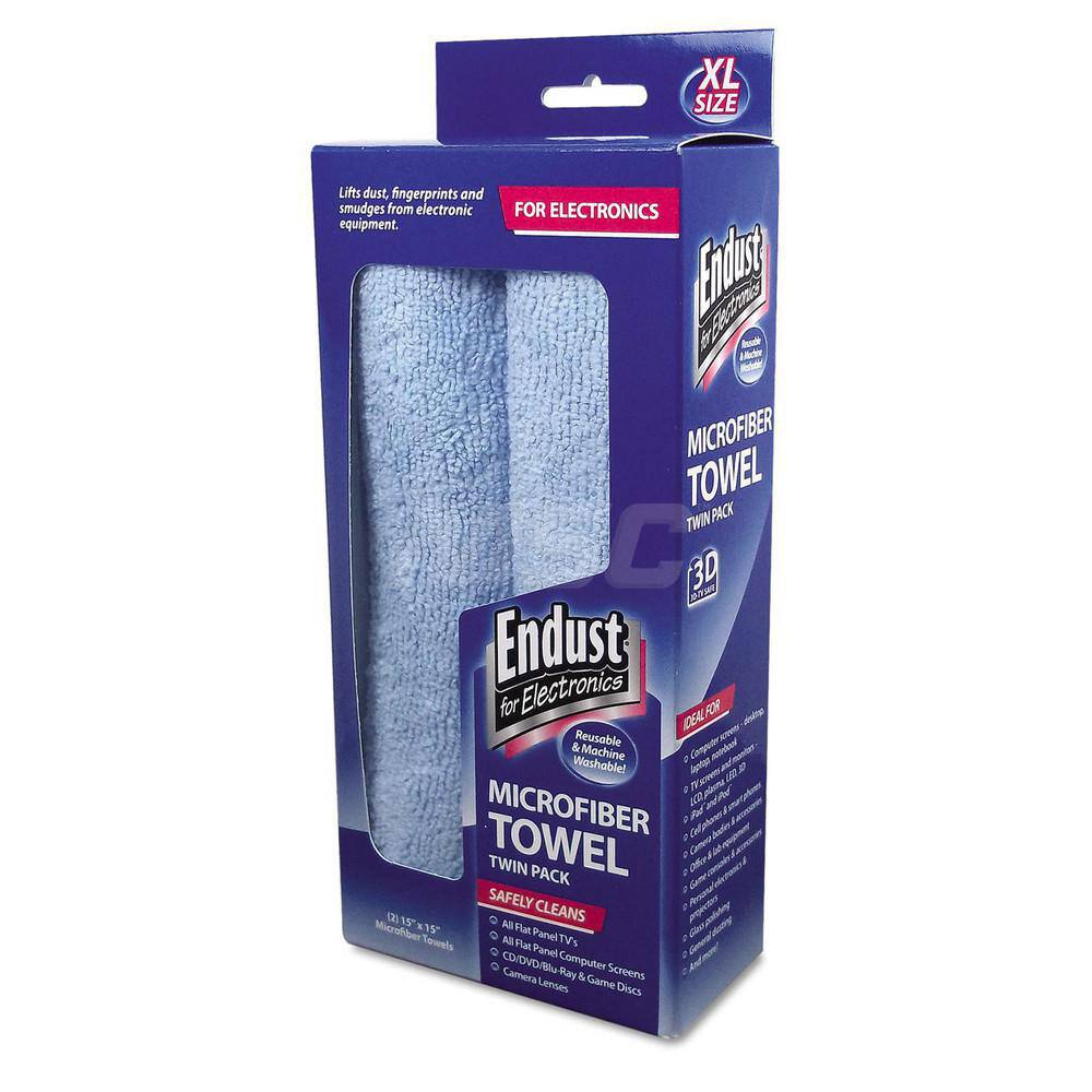 Endust - Office Machine Supplies & Accessories; Office Machine/Equipment Accessory Type: Microfiber Towels ; For Use With: Laptops; Monitors; Tv Screens; Game Systems; Smartphones; Cameras & Office Surfaces ; Color: Blue - Exact Tool & Supply