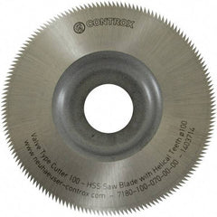 Controx - 3.94" Diam x 0.0276" Blade Thickness, 160 Tooth Slitting and Slotting Saw - Arbor Connection, Right Hand, Uncoated, High Speed Steel, Concave Ground - Exact Tool & Supply