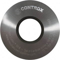Controx - 2" Diam x 0.1299" Blade Thickness x 3/4" Arbor Hole Diam, 0 Tooth Slitting and Slotting Saw - Arbor Connection, Right Hand, Uncoated, Solid Carbide, Concave Ground - Exact Tool & Supply