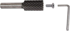 Controx - 17mm Diam, 2" LOC, Plain End, Powdered Metal Diamond Pattern Router Bit - Right Hand Cut, 4-1/2" OAL - Exact Tool & Supply