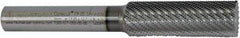 Controx - 17mm Diam, 2" LOC, Plain End, Powdered Metal Diamond Pattern Router Bit - Right Hand Cut, 4-1/2" OAL - Exact Tool & Supply