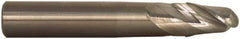 M.A. Ford - 1" Diam, 1-1/2" LOC, 2 Flute Solid Carbide Ball End Mill - Single End, 4" OAL, 1" Shank Diam, Spiral Flute - Exact Tool & Supply