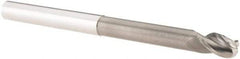 M.A. Ford - 5/16", 3 Flute, Solid Carbide, 1/8" Corner Radius End Mill - 4" OAL, 7/16" LOC - Exact Tool & Supply