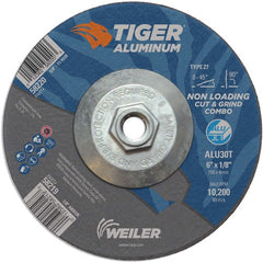 6X1/8 TIGER ALUM T27 COMBO WHL - Exact Tool & Supply