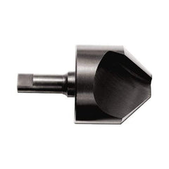 M.A. Ford - 1/2" Head Diam, 1/4" Shank Diam, 1 Flute 82° High Speed Steel Countersink - 2" OAL - Exact Tool & Supply