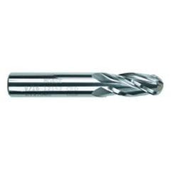 1" Dia. - 4" OAL - Solid CBD - Bright - Ball Nose SE EM - 4 FL - Exact Tool & Supply