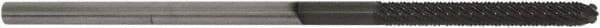 Controx - 6.35mm Cutting Diam x 2" Length of Cut, 8 Flute, Upcut Spiral Router Bit - Proprietary Coated, Right Hand Cut, Solid Carbide, 6" OAL x 1/4" Shank Diam, Ball Nose - Exact Tool & Supply