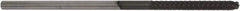 Controx - 6.35mm Cutting Diam x 2" Length of Cut, 8 Flute, Upcut Spiral Router Bit - Proprietary Coated, Right Hand Cut, Solid Carbide, 6" OAL x 1/4" Shank Diam, Ball Nose - Exact Tool & Supply