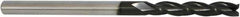 Controx - 12.5mm Cutting Diam x 3" Length of Cut, 3 Flute, Upcut Spiral Router Bit - Proprietary Coated, Right Hand Cut, Powdered Metal, 5" OAL x 1/2" Shank Diam, Centercutting - Exact Tool & Supply