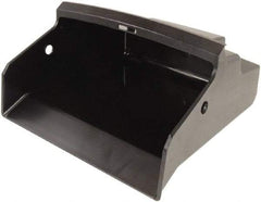 Unger - 12-1/4" Wide x 11" Deep x 5-1/4" High Handheld Dustpan - Plastic Body, 45" Handle, Black - Exact Tool & Supply