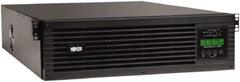 Tripp-Lite - 20 Amp, 3,000 VA, Tower & Rack Mount Online Backup Uninterruptible Power Supply - Backup 4 min with Full Load & 13.2 min with Half Load, 120 VAC Input & Output, 2,700 Watt Output, 1 Phases, 9 Outlets - Exact Tool & Supply