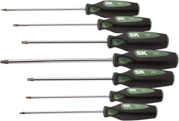 SK - 7 Piece T10 to T40 Ergonomic Handle Torx Driver Set - Exact Tool & Supply