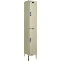 Hallowell - 2 Door, 2 Tier, Electronic Access Lockers - Exact Tool & Supply