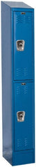 Hallowell - 2 Door, 2 Tier, Ready-Built Wardrobe & Box Lockers - Exact Tool & Supply